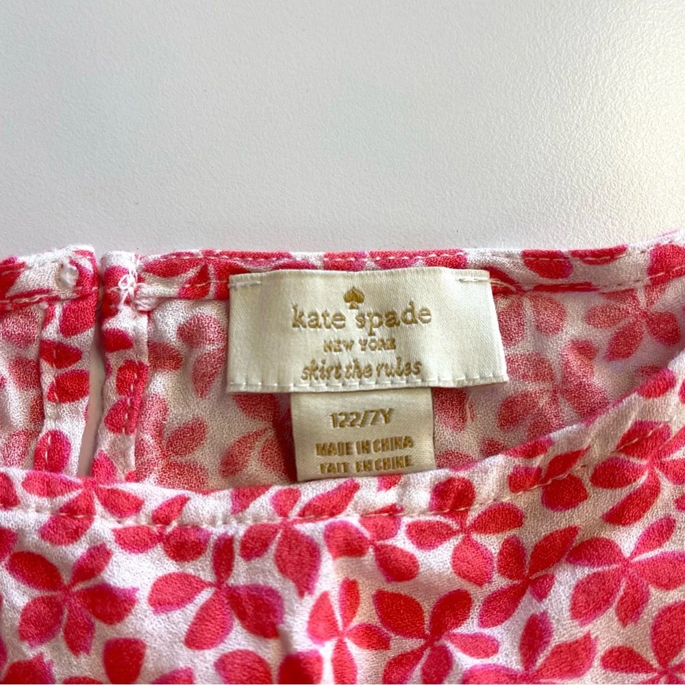 Kate Spade Girl’s / Children’s Pink Floral dress  7Y‎
